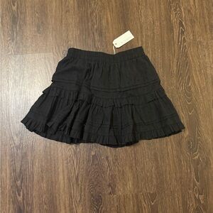 By Together Black Tiered Mini Skirt